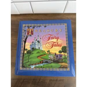 Treasury Of Fairy Tales Publications International 1994 Padded Hardcover Gilded